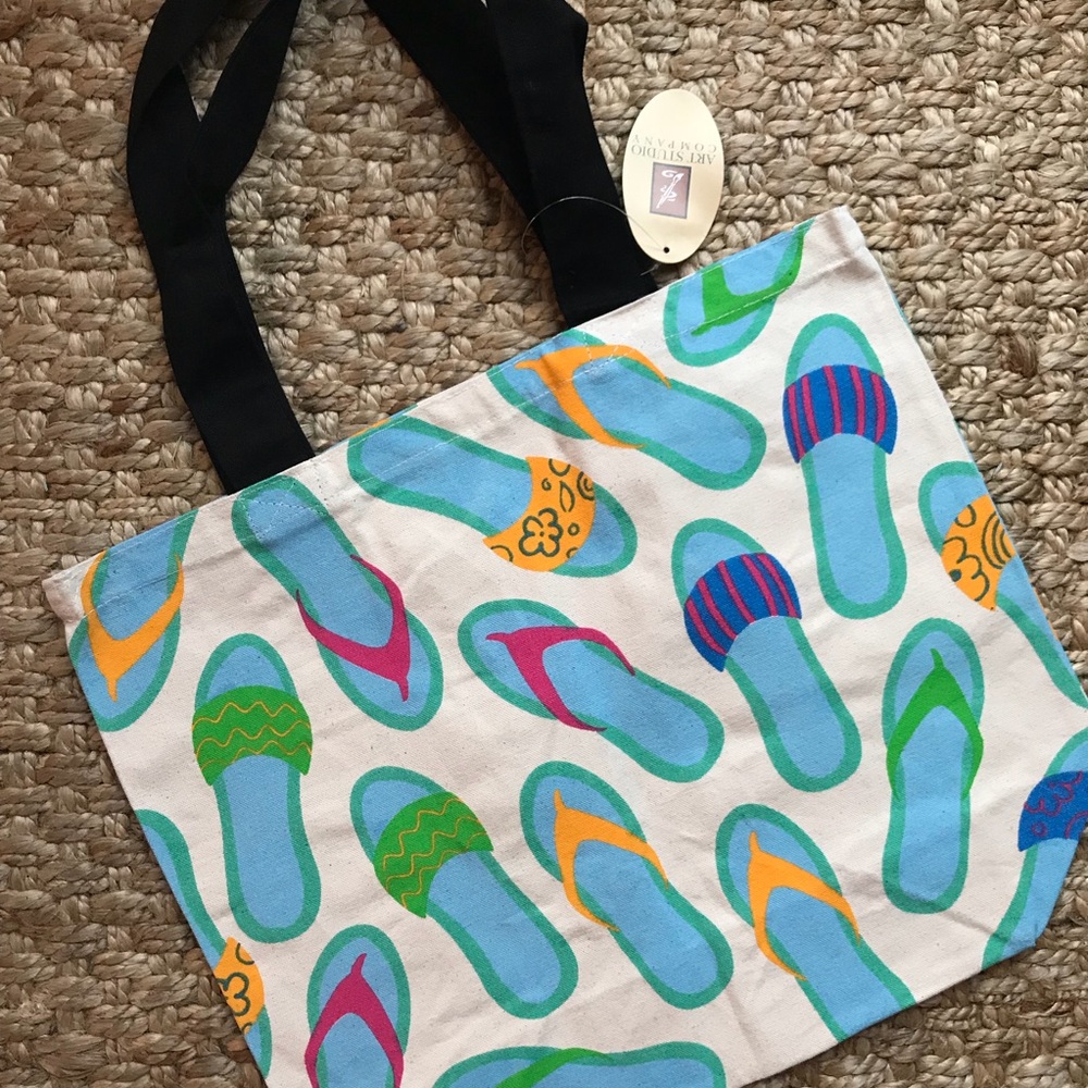 Flip Flop Canvas Tote